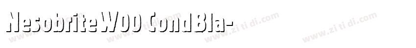 NesobriteW00 CondBla字体转换